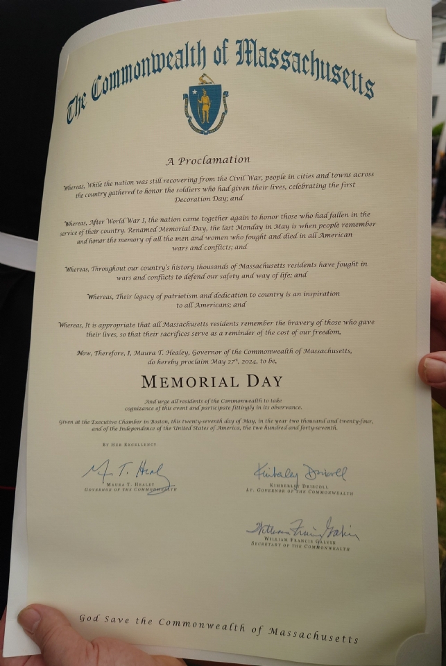 2024 Memorial Day Proclamation